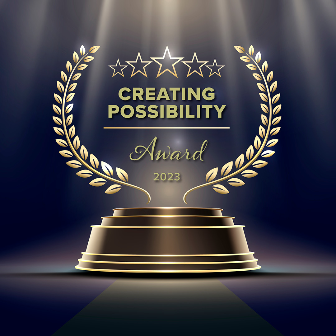 Creating Possibility Community Partner Award Graphic